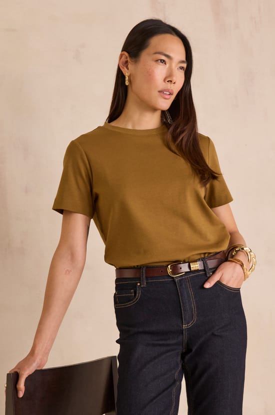 100% cotton T-shirt LENI;${refinementColor}