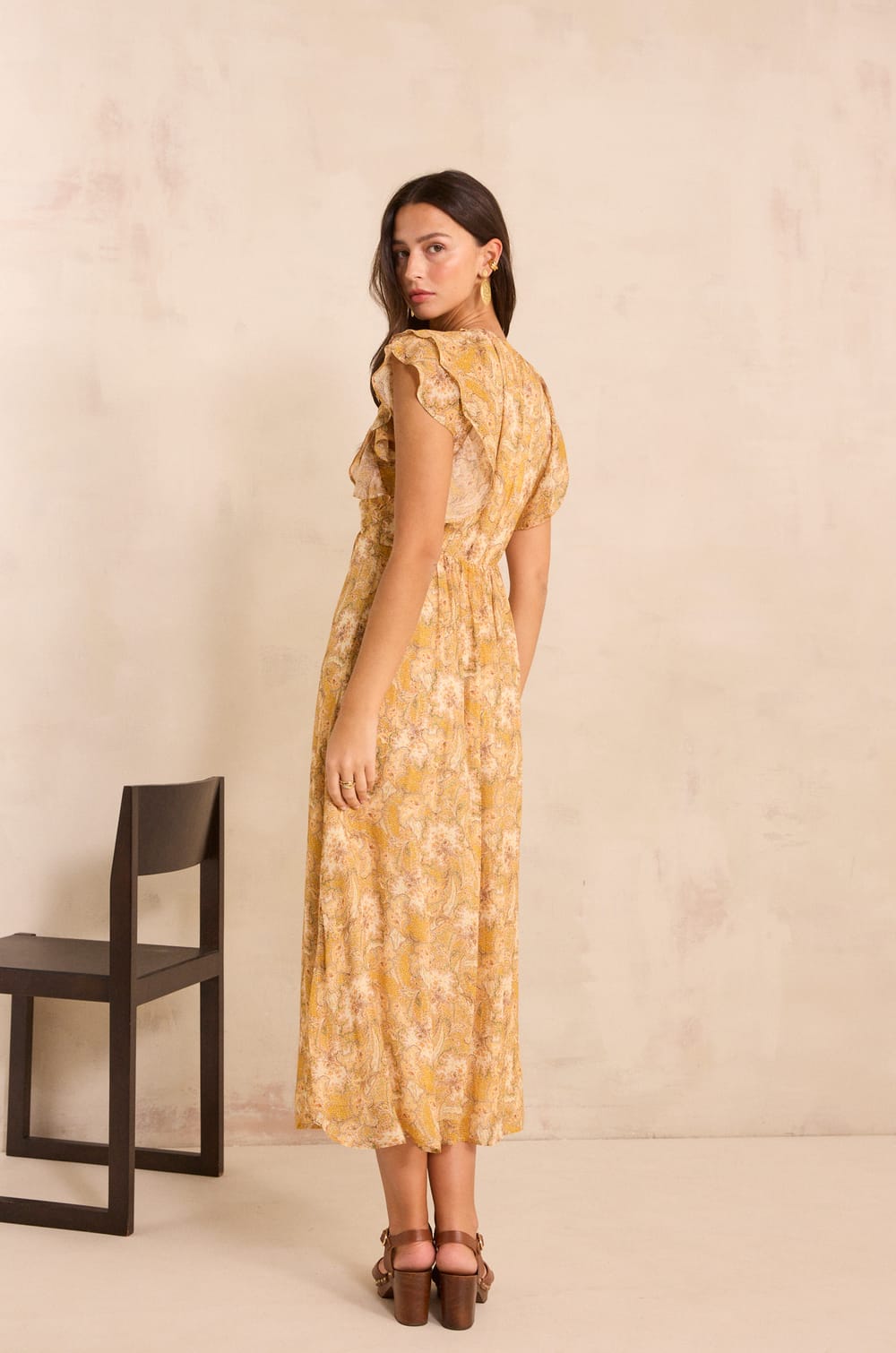 Fluid printed dress BOUCHRA;${refinementColor}