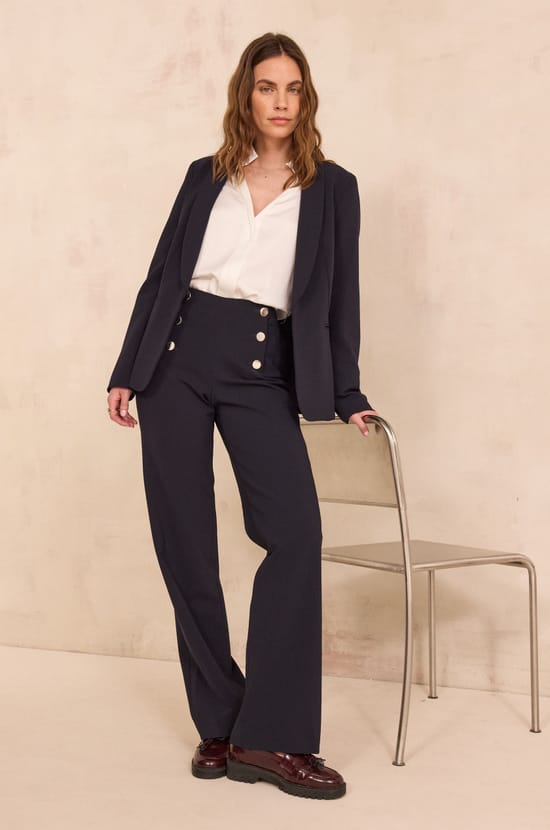 HUBERT sailor-style trousers;${refinementColor}