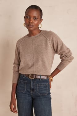 ARY jumper in 100% recycled cashmere - 2 ply;${refinementColor}