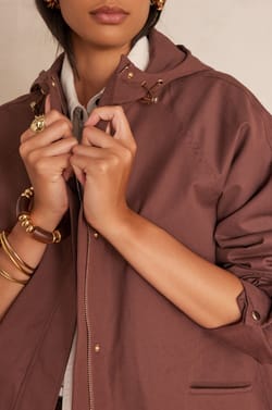 Parka courte ANNETTE en coton;${refinementColor}