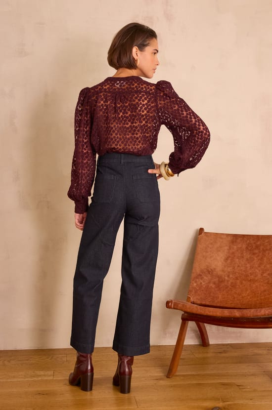 Wijde jeans MAE in denim;${refinementColor}