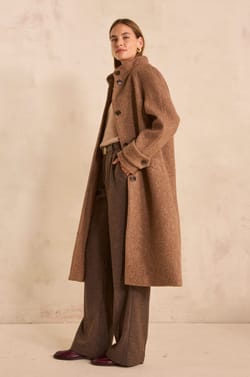 DUKE mixed wool coat;${refinementColor}