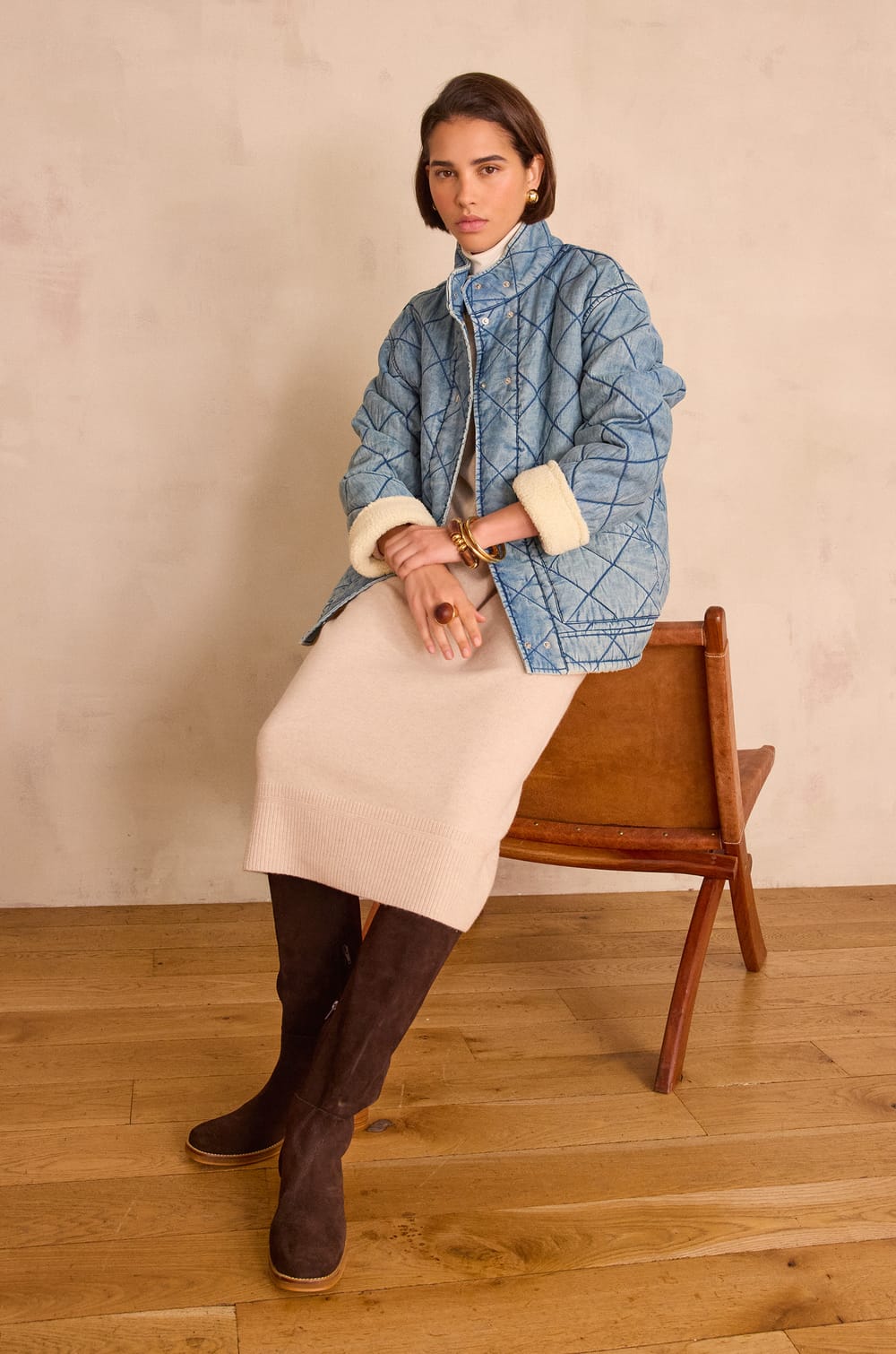 Robe ROXANA en laine;${refinementColor}