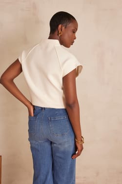 BATISTA sleeveless jacket;${refinementColor}