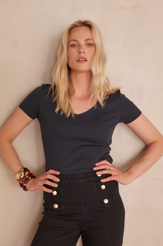 ADAM cotton T-shirt;${refinementColor}