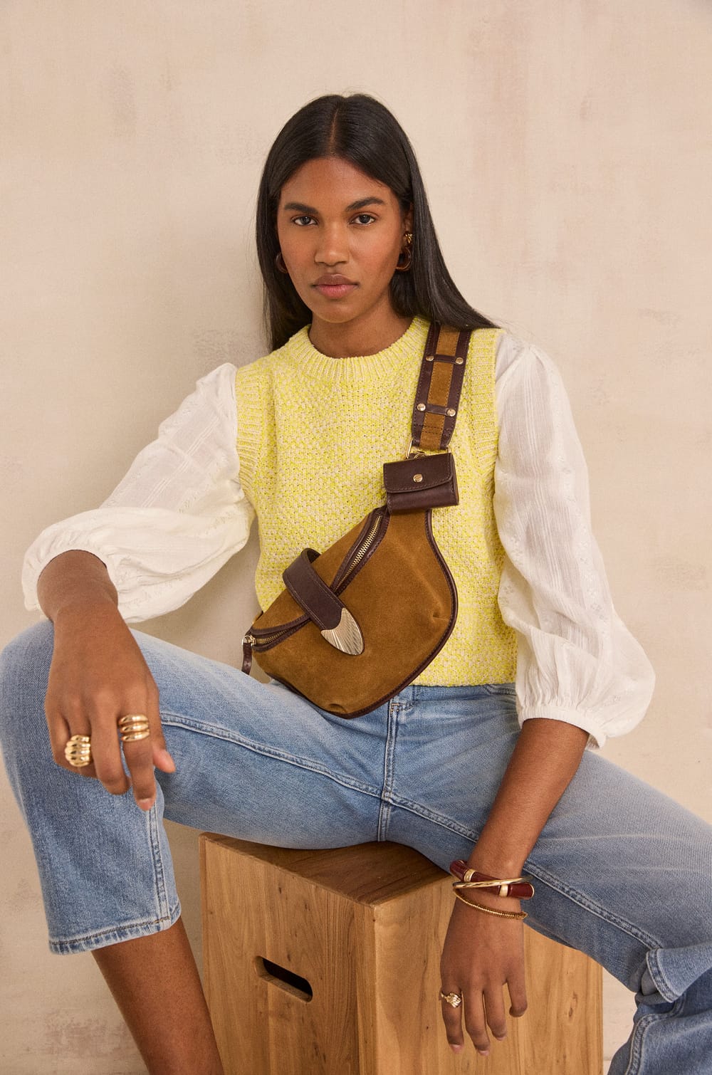 Pull sans manches PERSEE;${refinementColor}