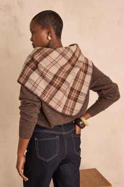 THIBAULT checked scarf;${refinementColor}