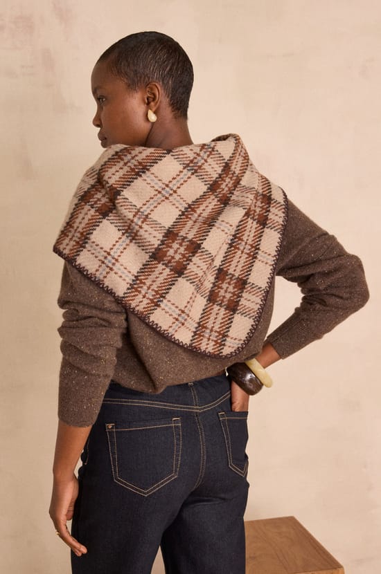 THIBAULT geruite sjaal;${refinementColor}