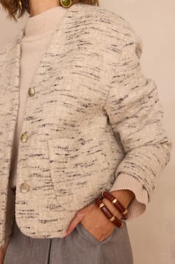 Veste COLETTE en tweed;${refinementColor}