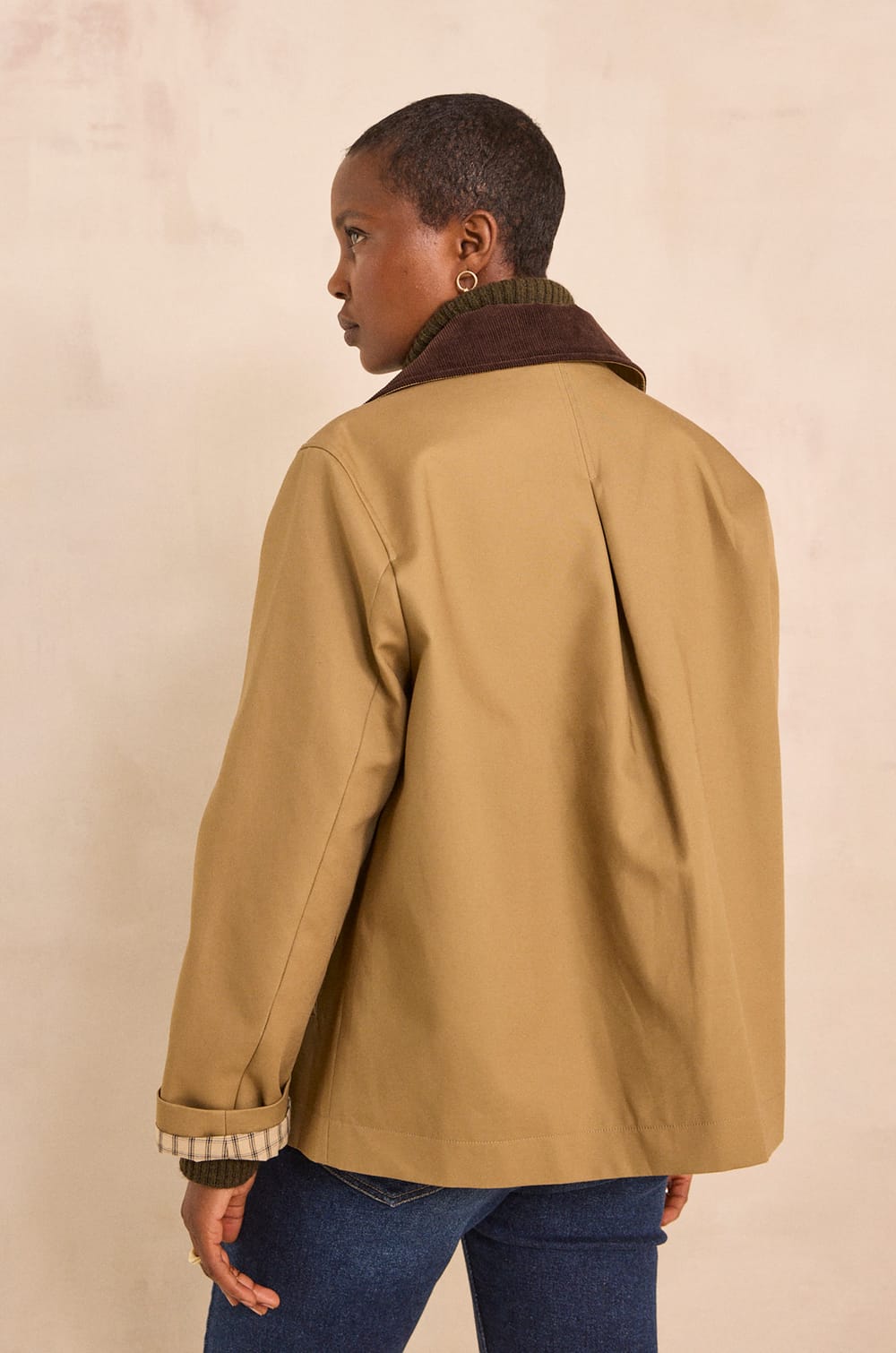 Long sleeve cotton parka CASEY;${refinementColor}