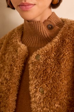 BROOKLYN Sleeveless Cardigan;${refinementColor}