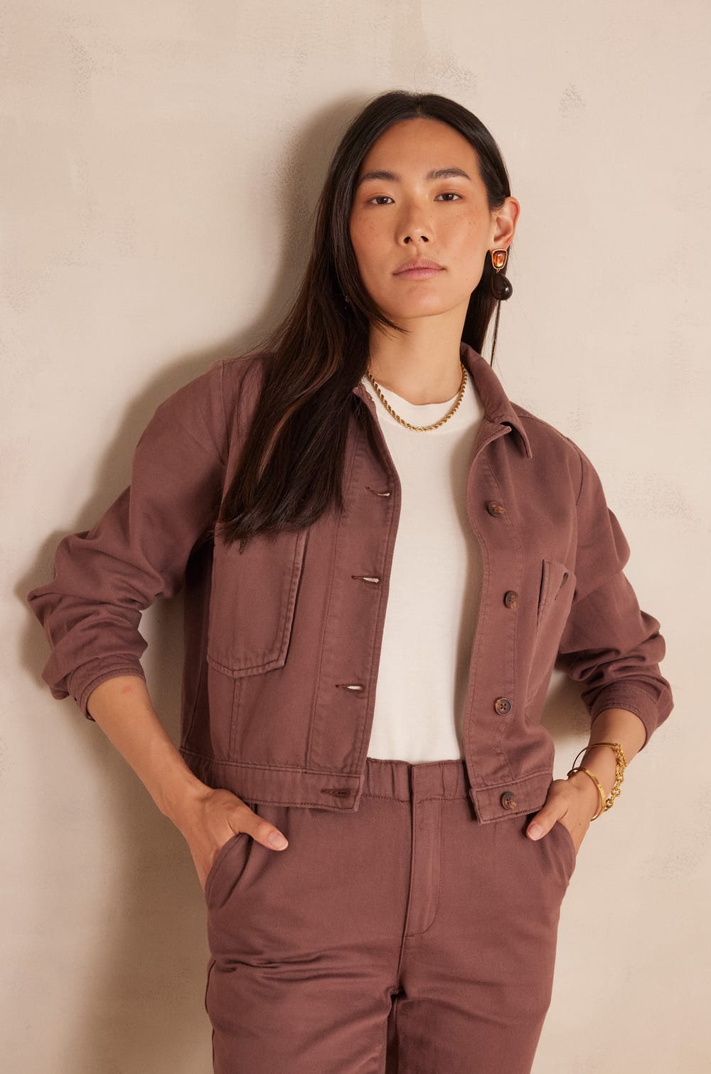 CASTILLE cotton jacket;${refinementColor}