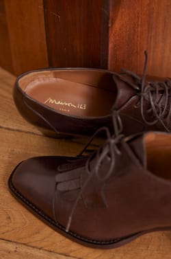 VIVA leather Derby shoes;${refinementColor}