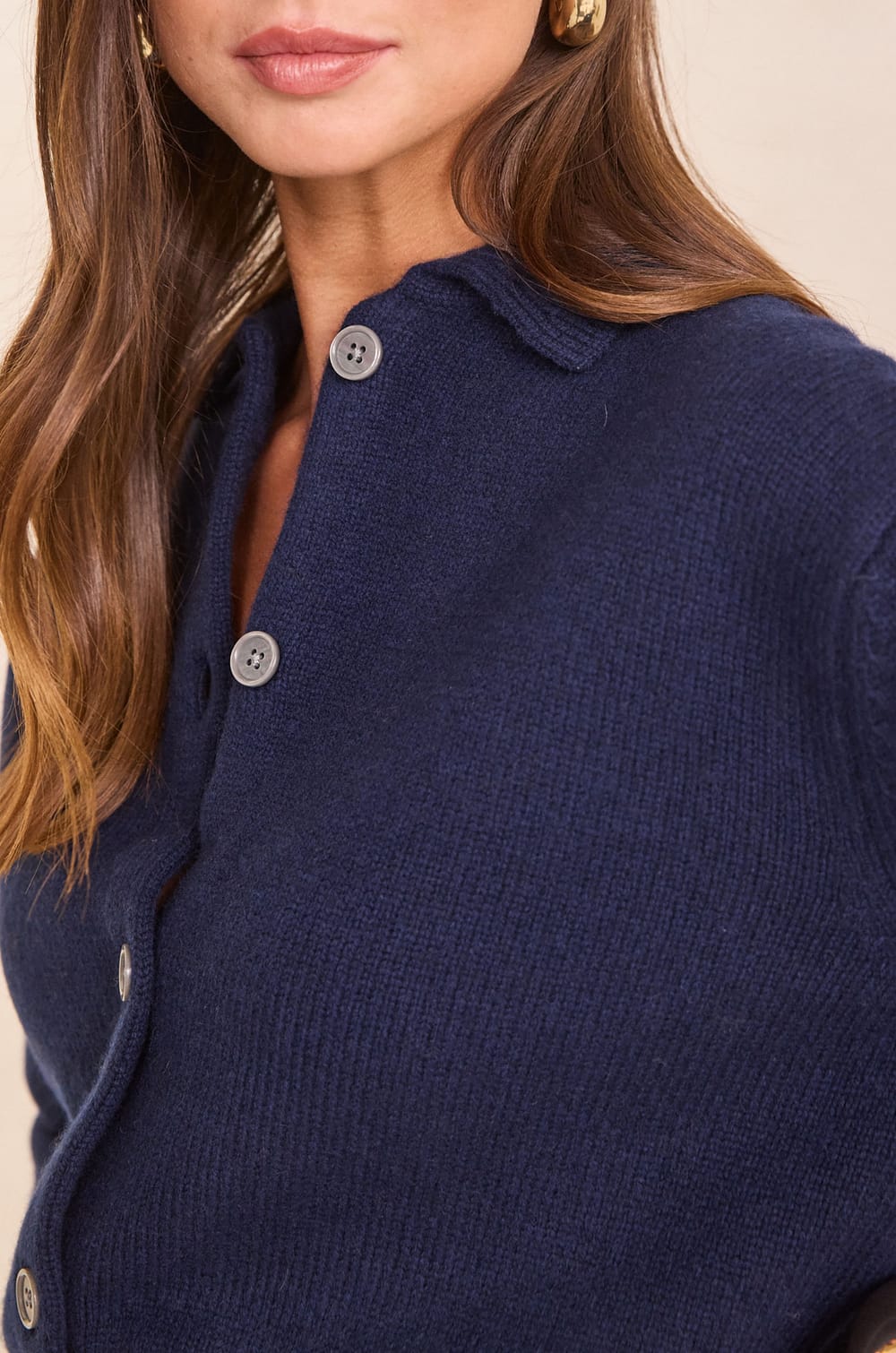 Long sleeve wool cardigan PETER;${refinementColor}