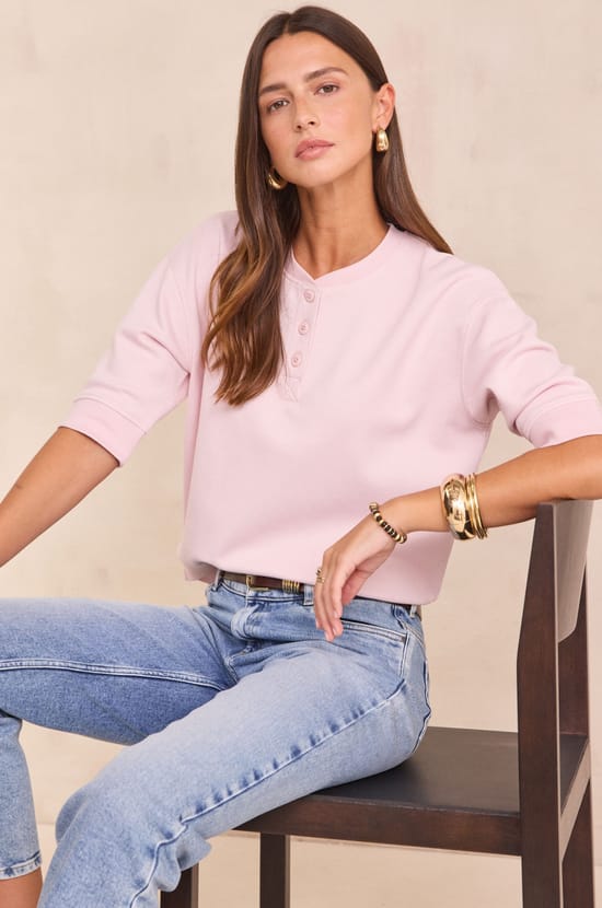 LAURENA cotton T-shirt;${refinementColor}