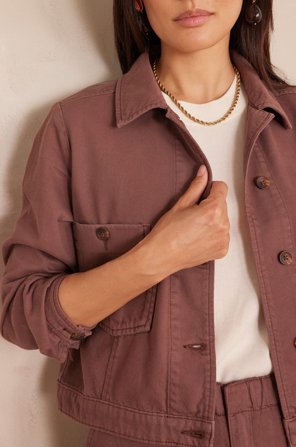 Veste CASTILLE en coton;${refinementColor}