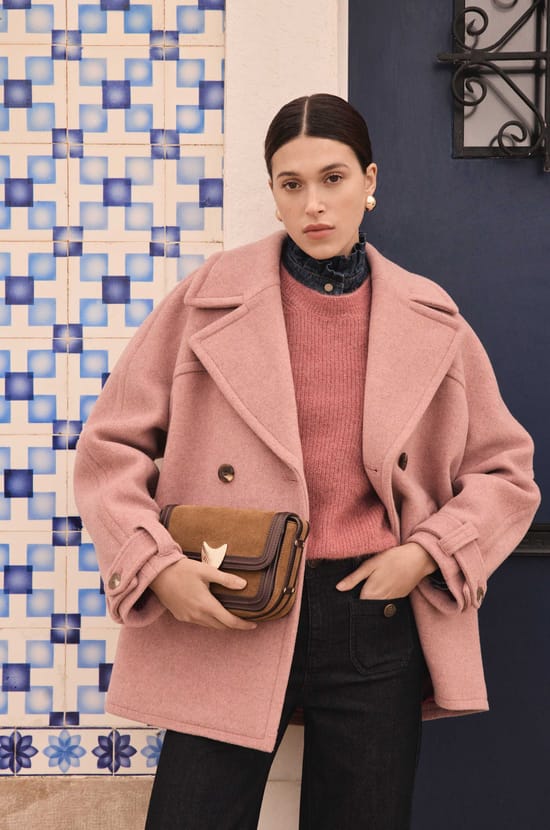 DEAN wool pea coat;${refinementColor}