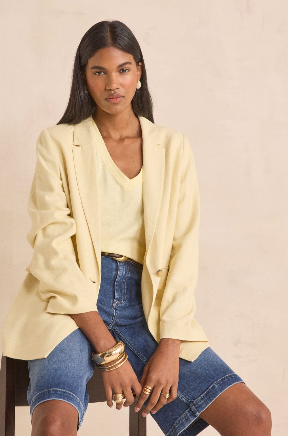 Sleeveless cotton T-shirt DELYA;${refinementColor}