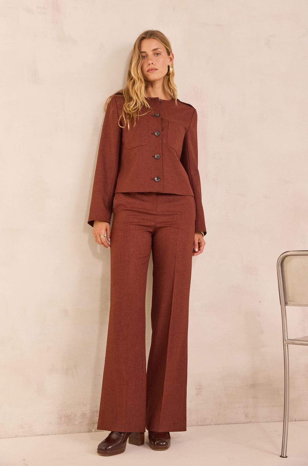 LAYLA wide-leg trousers;${refinementColor}