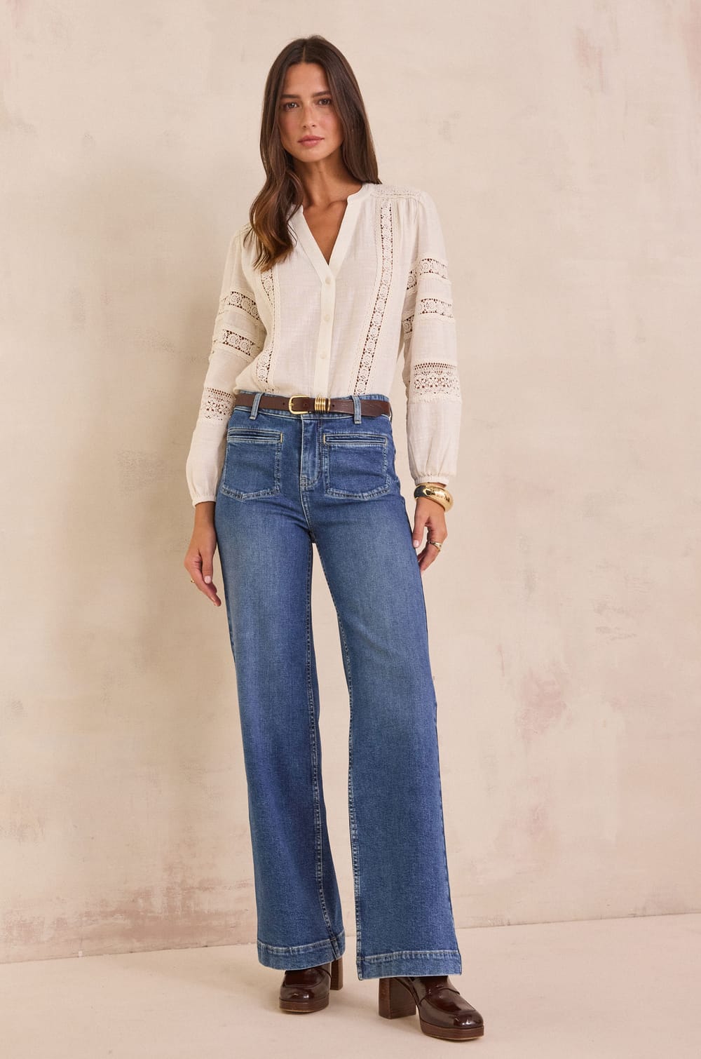 REBECCA Wide Leg Jeans;${refinementColor}