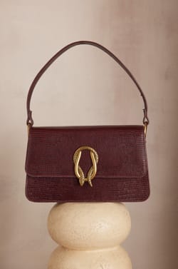 LEON leather shoulder bag;${refinementColor}