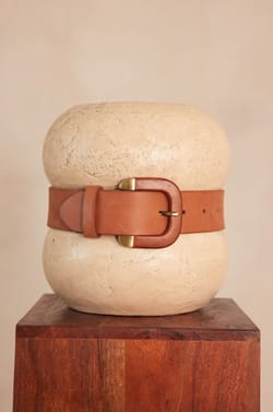 Ceinture NICOLAS en cuir;${refinementColor}