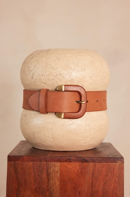 Ceinture NICOLAS en cuir;${refinementColor}