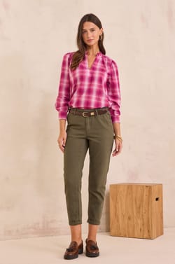 100% cotton chino trousers SABIL;${refinementColor}