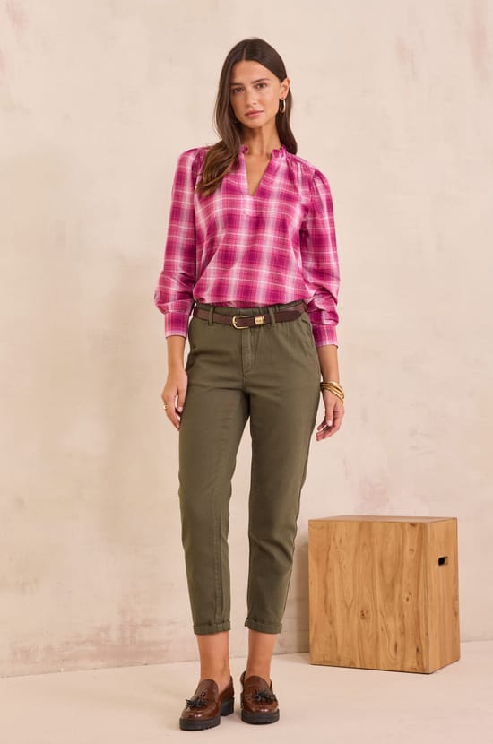 100% cotton chino trousers SABIL;${refinementColor}