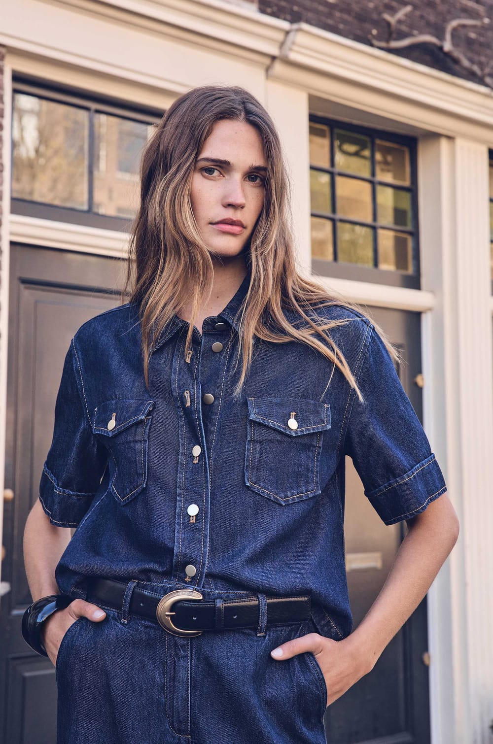SIDO denim shirt;${refinementColor}