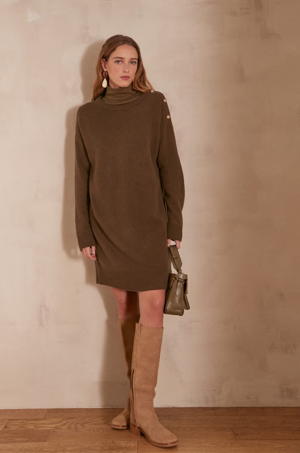 LINA wool dress;${refinementColor}