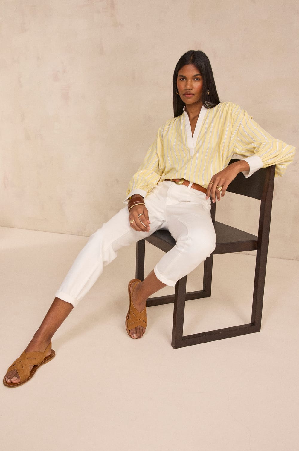 NALLA cotton pants;${refinementColor}