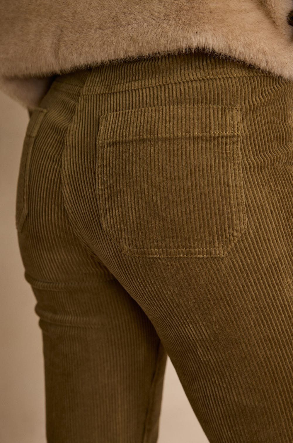 NALLA corduroy chino trousers;${refinementColor}
