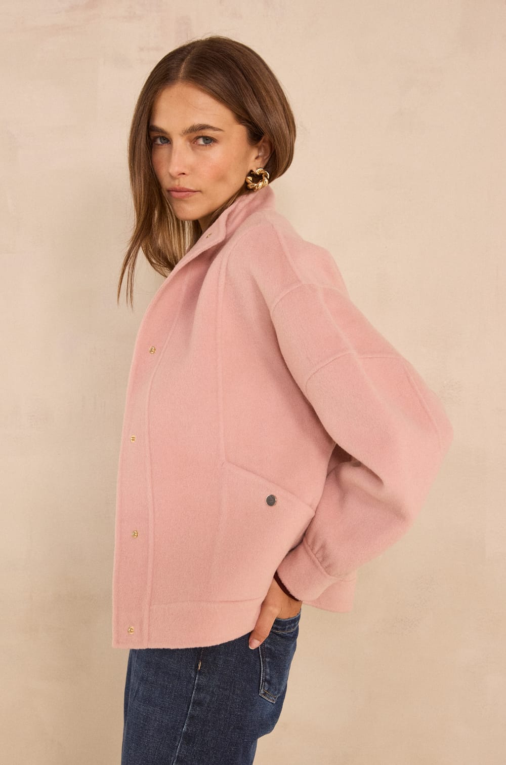 CHRIS mixed wool jacket;${refinementColor}