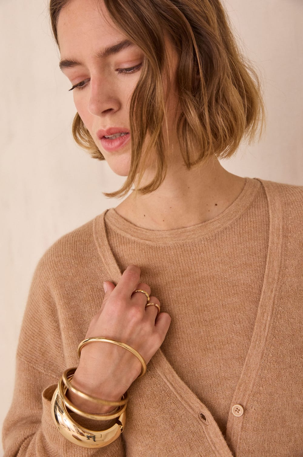 Mohair and wool cardigan PAOLO;${refinementColor}