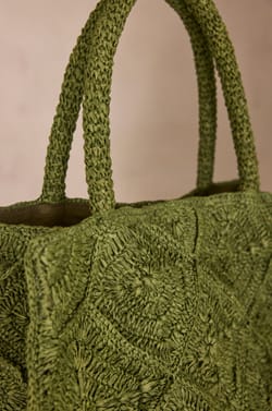 MARLON raffia tote bag;${refinementColor}