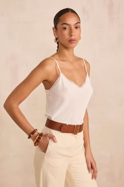 Silk camisole TOP;${refinementColor}