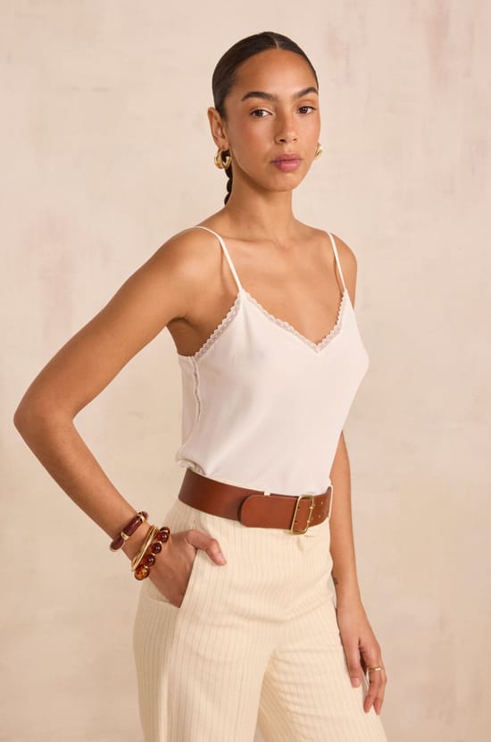 Silk camisole TOP;${refinementColor}