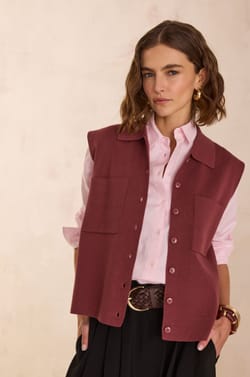 PETRA Sleeveless Cardigan;${refinementColor}