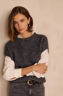 Pull chauve-souris BOHEME en mohair;${refinementColor}