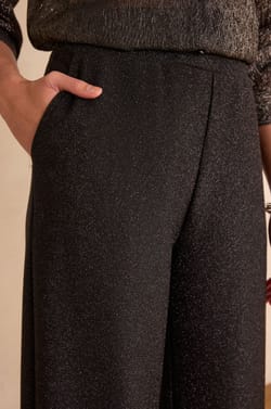 MONA straight lurex trousers;${refinementColor}