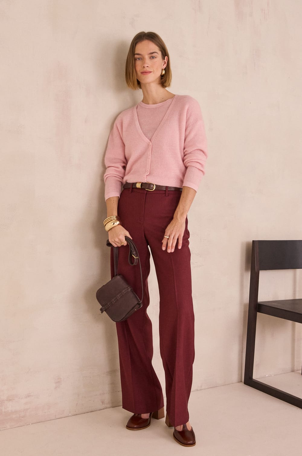 FERGUSON wide-leg trousers;${refinementColor}