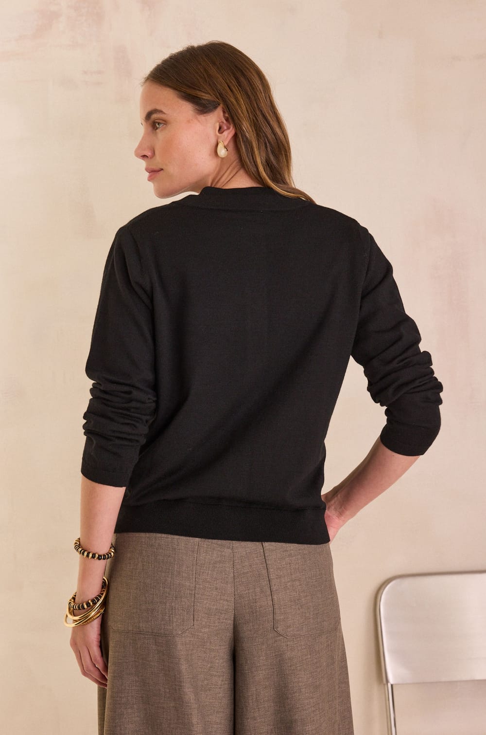 PAYTON long-sleeved cardigan;${refinementColor}