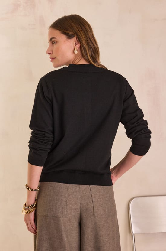 PAYTON long-sleeved cardigan;${refinementColor}