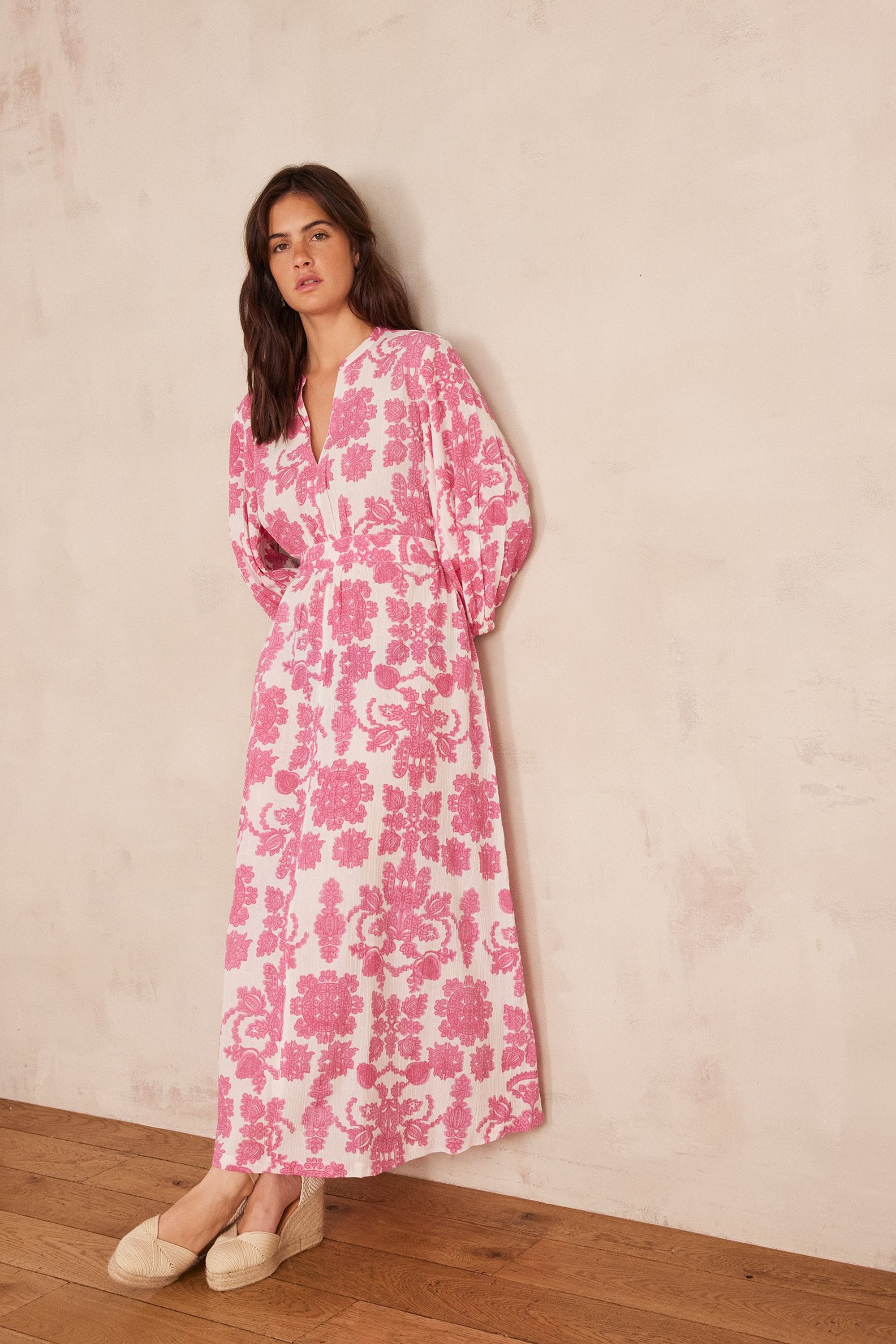 MIRANA long cotton dress woman | PRIMEROSE | Maison 123