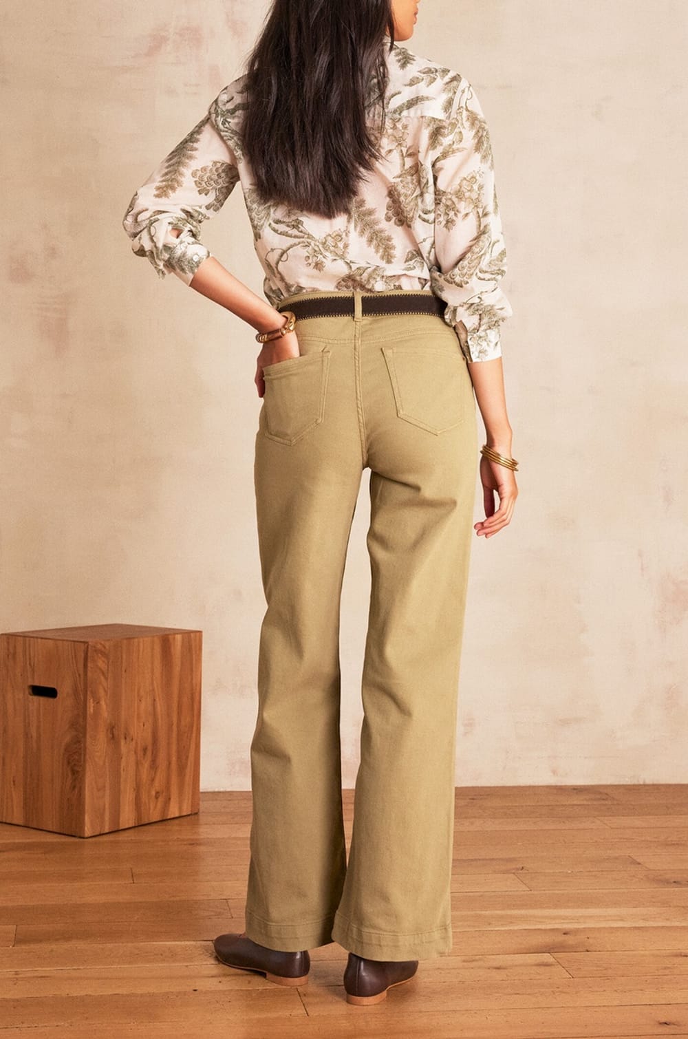 Jean large LISA en coton;${refinementColor}