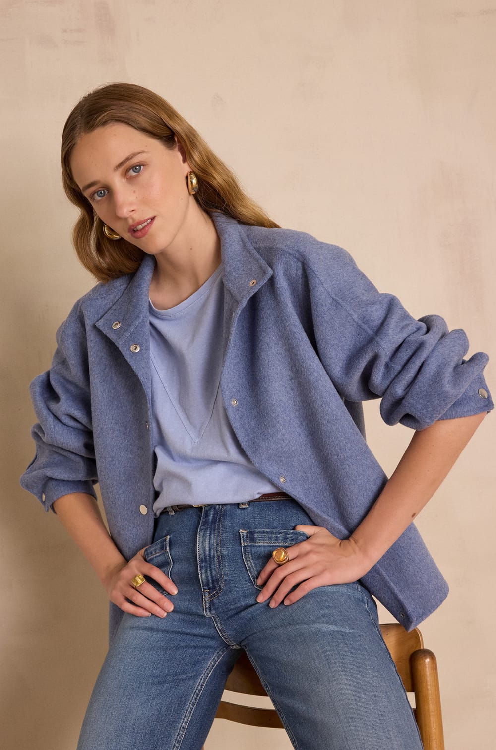 Blouson ARTHUR en laine;${refinementColor}