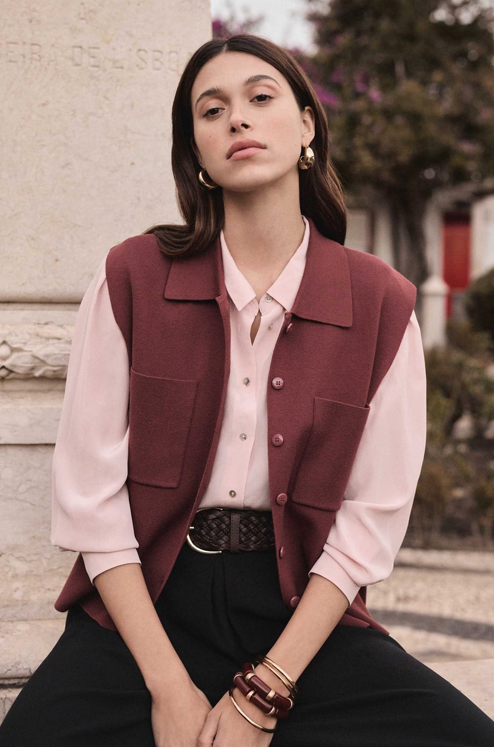 100% silk shirt DAPHNEE;${refinementColor}