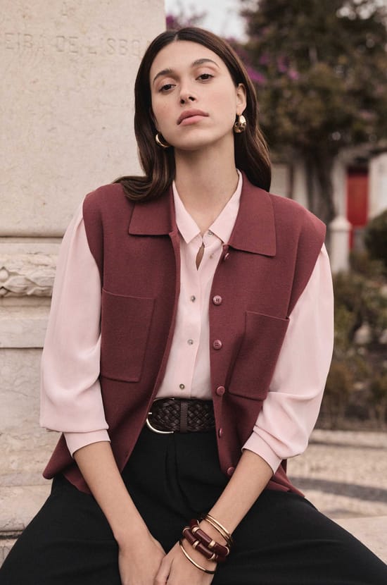 100% silk shirt DAPHNEE;${refinementColor}